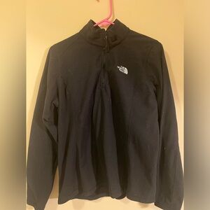 Large Black The North Face Fleece Quarter Zip